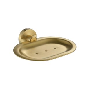 Modern Soap Dish - Brushed Brass