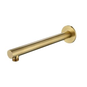 Modern Shower Arm - Brushed Brass