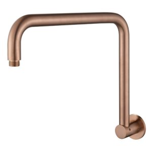 Modern High Rise Shower Arm - Copper