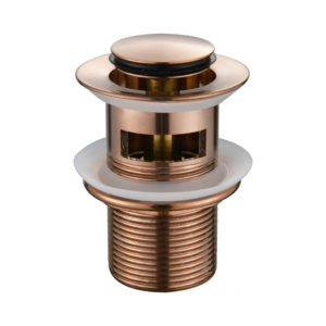 Modern Pop-Up Waste with Overflow - Copper