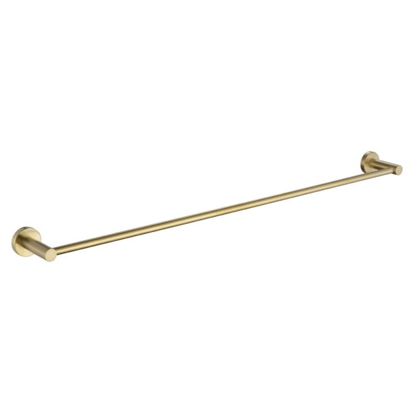 Modern 750mm Single Towel Rail Brushed Brass Flooring Bathrooms