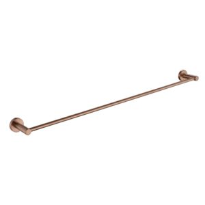 Modern 750mm Single Towel Rail - Copper