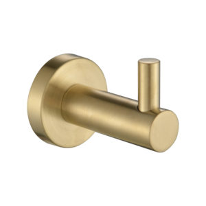 Modern Robe Hook - Brushed Brass