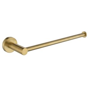 Modern Hand Towel Bar - Brushed Brass