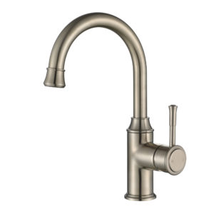 Modern Montpellier High Rise Basin Mixer - Brushed Nickel