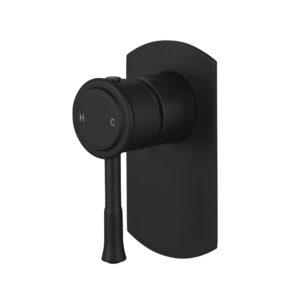 Modern Montpellier Shower Mixer - Matte Black