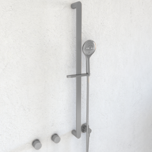 ABI Milani shower rail formerly OTTO SHOWER RAIL – BRUSHED NICKEL ( last one )