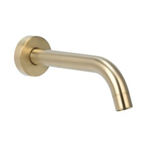 ABI WALL MOUNTED SPOUT – BRUSHED BRASS ( 1 left )