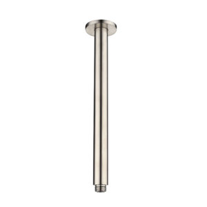 Modern Ceiling Shower Dropper - Brushed Nickel