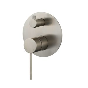 Modern Shower Diverter - Brushed Nickel