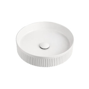 Round Fluted - Basin Top Mount