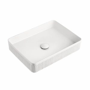 Rectangular Fluted - Basin Top Mount