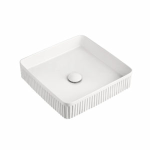 Square Fluted - Basin Top Mount