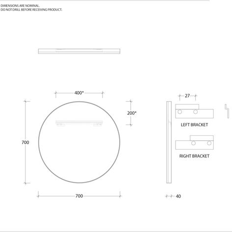 Alora Mirror - 700mm - Image 3