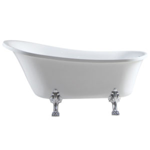Clawfoot - Freestanding Bath Tub - Acrylic - Chrome Feet
