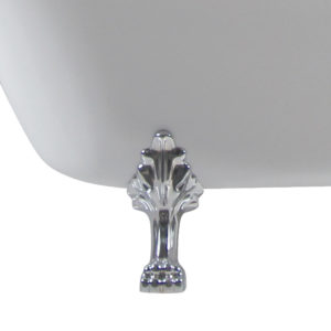 Clawfoot - Freestanding Bath Tub - Acrylic - Chrome Feet