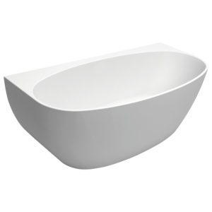 Keeto - Back to Wall Bath Tub - Acrylic