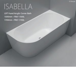 Isabella - Left Hand Corner Bath Tub - Acrylic