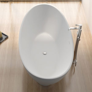 Antonia - Stone Bath - Matte White