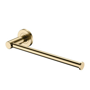 Kaya Hand Towel/Roll Holder - Brushed Brass