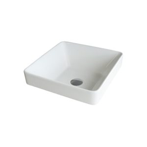 Eneo Square Inset Basin - 400mm - White