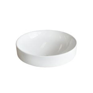 Plaza Round Semi Inset Basin - 400 Dia - White