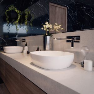 Synergii Above Counter Basin - 375mm - White