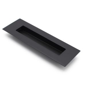 Matt Black Sliding Door Flush Pull 150mm x 50mm