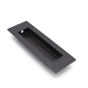 Matt Black Sliding Door Flush Pull 120mm x 40mm