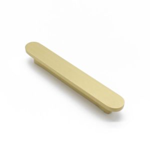 Brushed Brass Oval Profile Cabinet Pull - Imogen