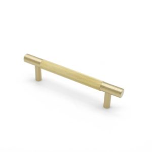 Brushed Brass Knurled Drawer Pull - Charmian