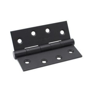 Matt Black Ball Bearing Hinge (Pair) 100mm x 75mm