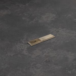 Barrington Knob Backplate - Dark Brushed Brass