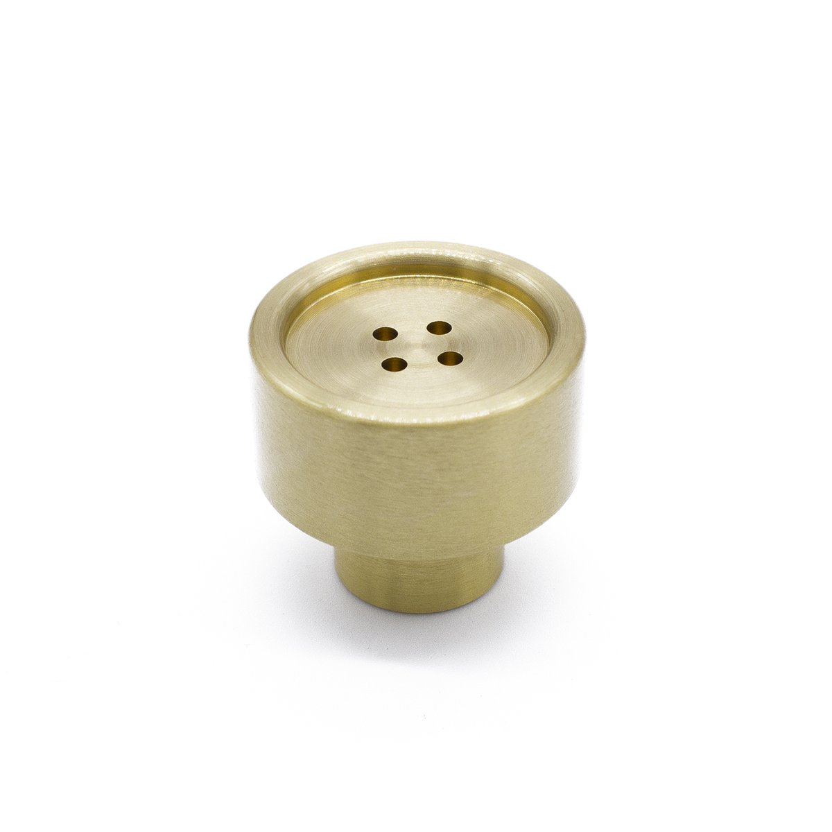 Button cabinet knob - brushed brass - Image 2