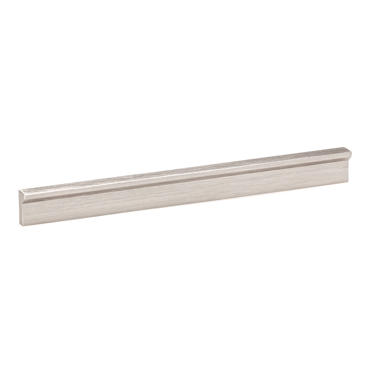 Angle Cabinetry Pull - Dull Brushed Nickel - Flooring Bathrooms Interiors