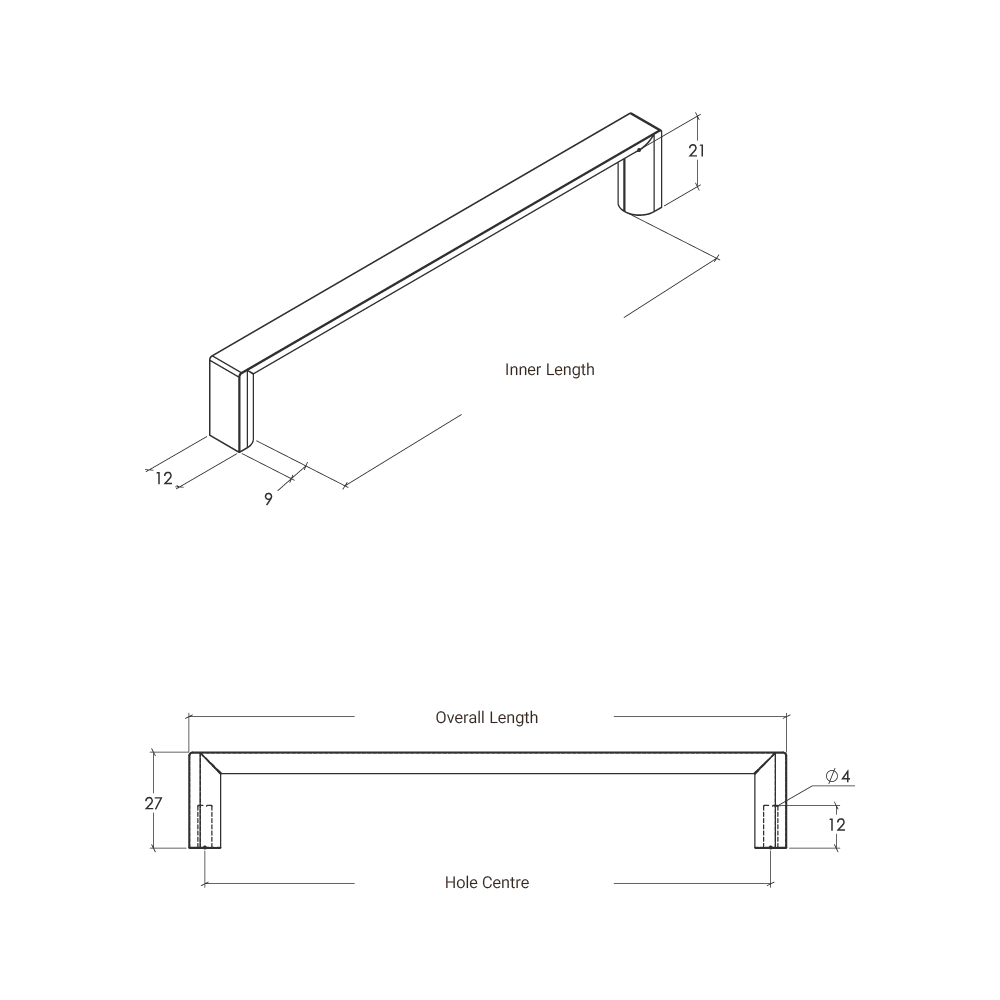 Momo Dallas Cabinetry Pull - Various sizes - Matte White - Image 6
