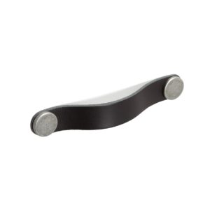 Flexa D Handle - Black with Pewter Button