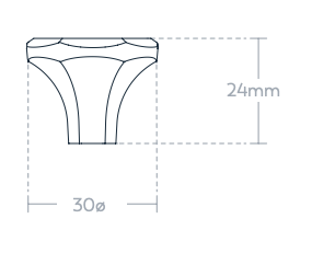 Caselle Knob - Matte Black - Image 2