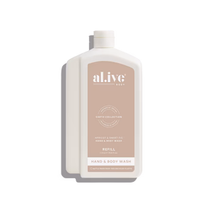 al.ive SWEET APRICOT & FIG HAND & BODY WASH REFILL POUCH 1L