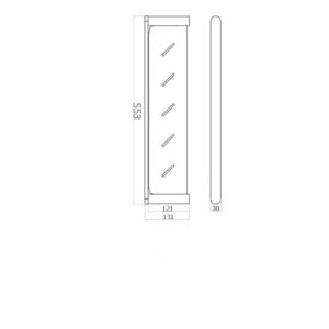BUK Round Metal Shower Shelf - Brushed Brass