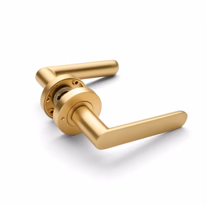 Manovella Fairhaven Privacy Door Handle - Brushed Brass - Image 2