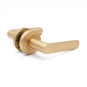 Fairhaven Passage Door Handle - Brushed Brass
