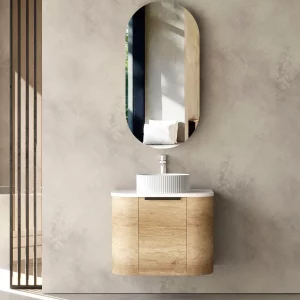 Otti Bondi Curved Vanity - Natural Oak