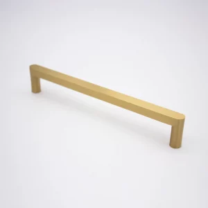 Brushed Brass Straight Profile Cabinet Pull - Clio