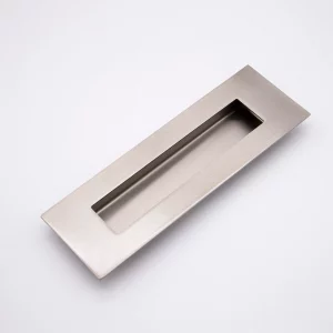 Manovella Brushed Nickel Sliding Door Flush Pull 150mm x 50mm