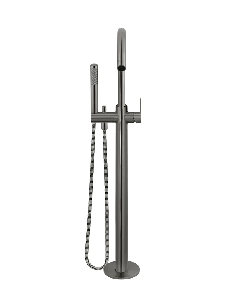 MEIR ROUND PADDLE FREESTANDING BATH SPOUT AND HAND SHOWER - shadow - Image 3