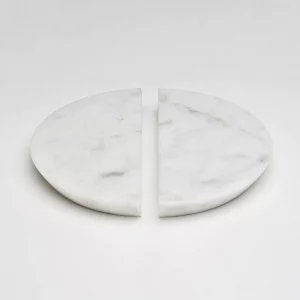 Lo & Co Arc Marble Handle - Carrara Marble