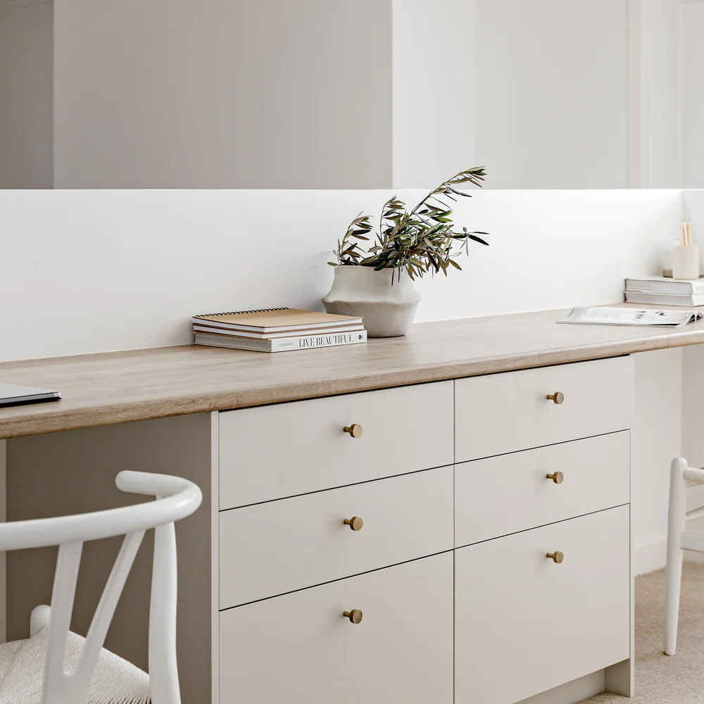 Lo & Co Ascot Knob - Aged Brass - Image 3