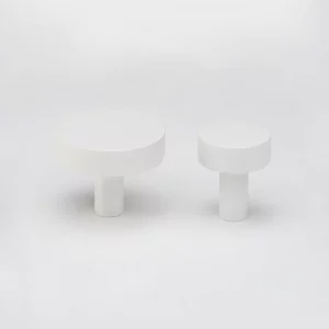 Lo & Co Ascot Knob - White