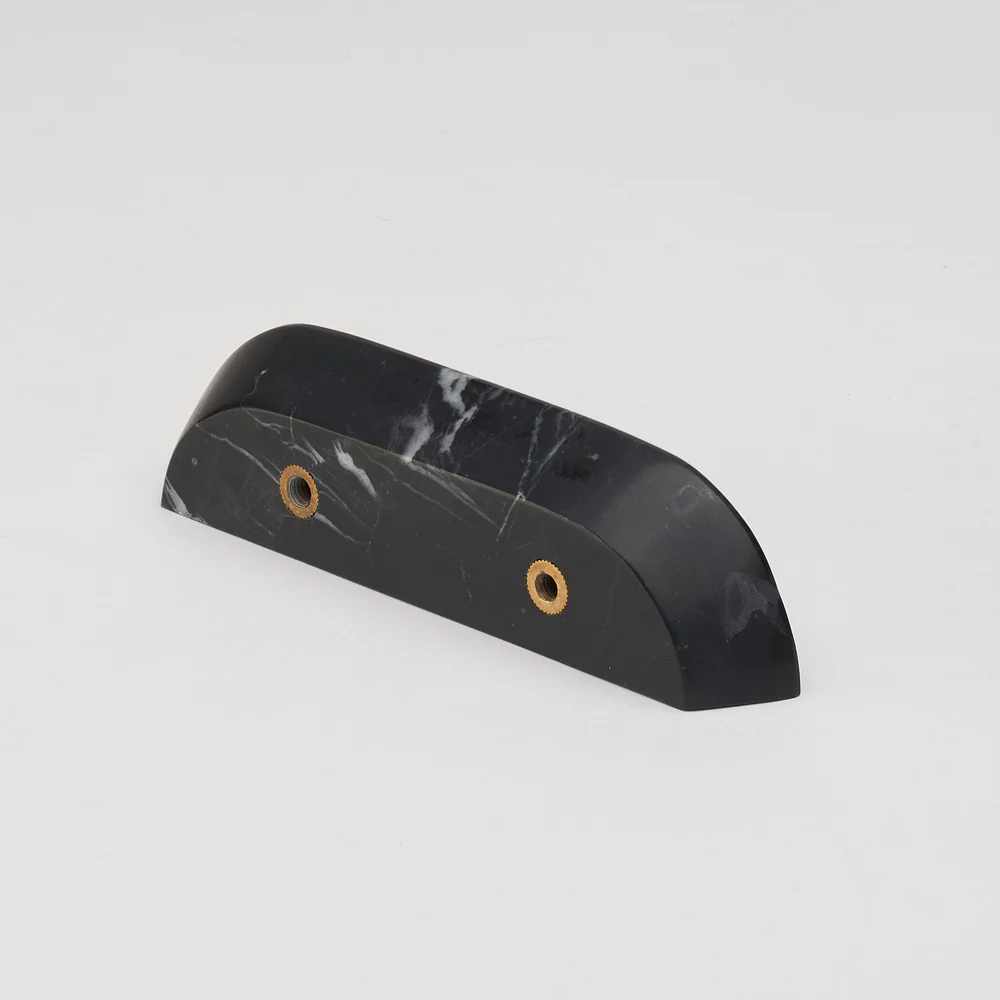 Lo & Co Dot Marble Handle Small - Black Marble - Image 6